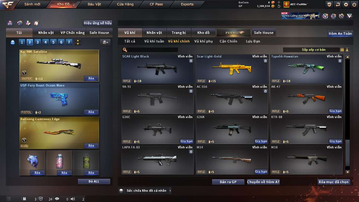 shop acc cf uy tin gia re